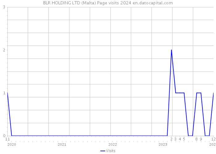 BLR HOLDING LTD (Malta) Page visits 2024 