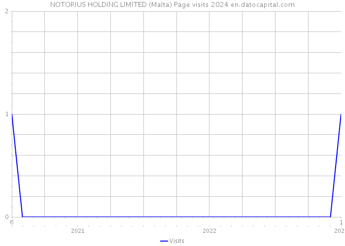 NOTORIUS HOLDING LIMITED (Malta) Page visits 2024 