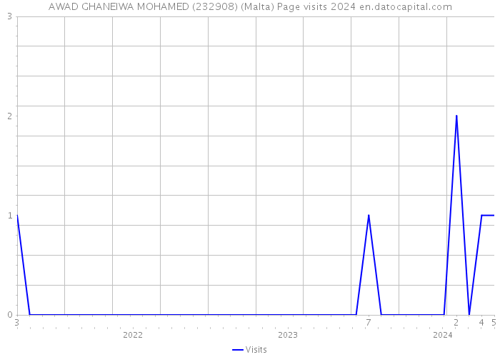 AWAD GHANEIWA MOHAMED (232908) (Malta) Page visits 2024 