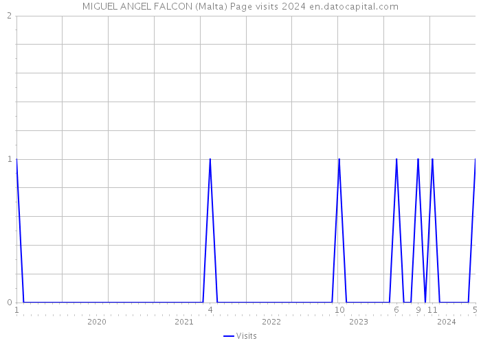 MIGUEL ANGEL FALCON (Malta) Page visits 2024 