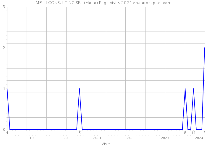 MELLI CONSULTING SRL (Malta) Page visits 2024 