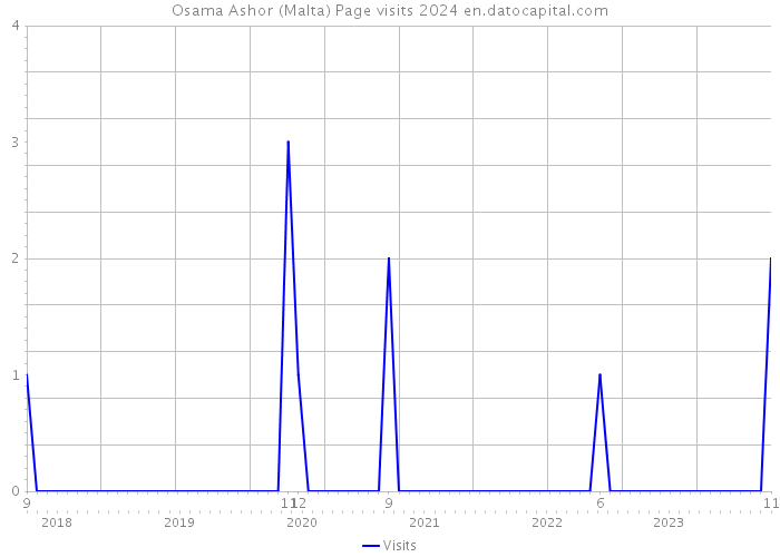 Osama Ashor (Malta) Page visits 2024 