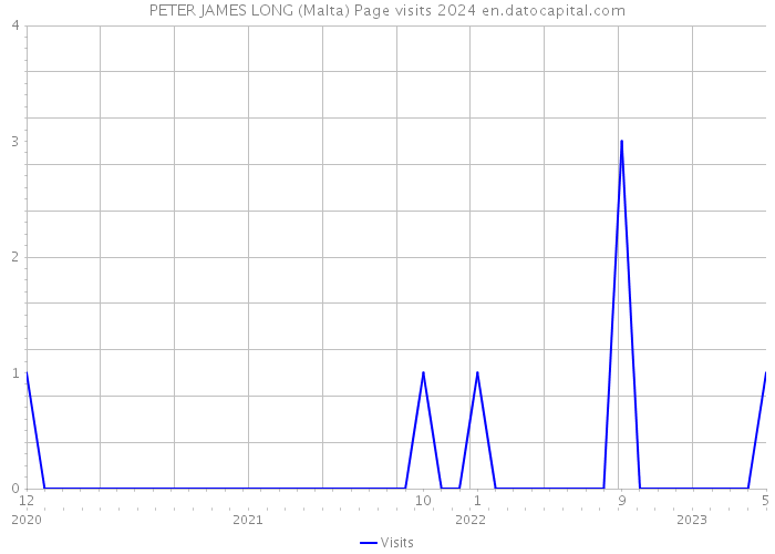 PETER JAMES LONG (Malta) Page visits 2024 