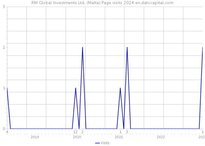 RM Global Investments Ltd. (Malta) Page visits 2024 