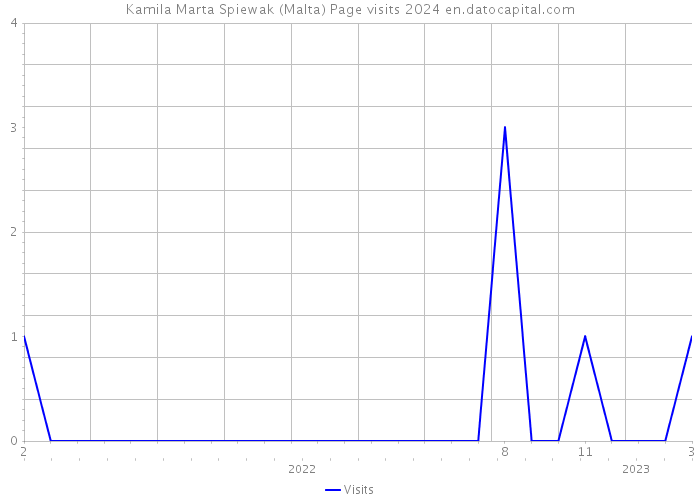 Kamila Marta Spiewak (Malta) Page visits 2024 