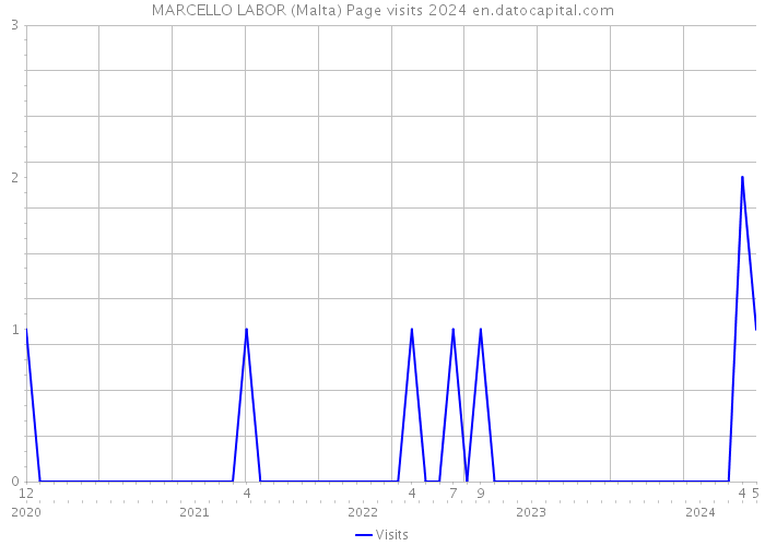 MARCELLO LABOR (Malta) Page visits 2024 