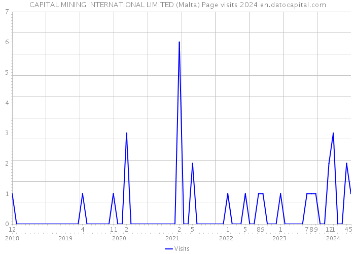 CAPITAL MINING INTERNATIONAL LIMITED (Malta) Page visits 2024 