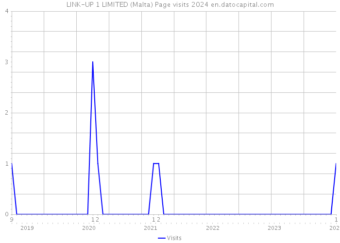 LINK-UP 1 LIMITED (Malta) Page visits 2024 