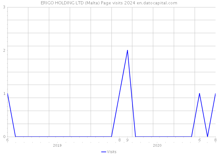 ERIGO HOLDING LTD (Malta) Page visits 2024 