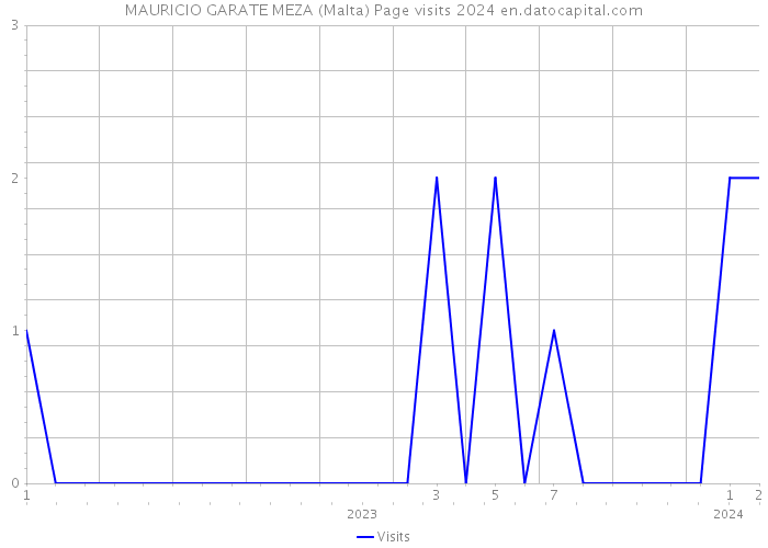 MAURICIO GARATE MEZA (Malta) Page visits 2024 