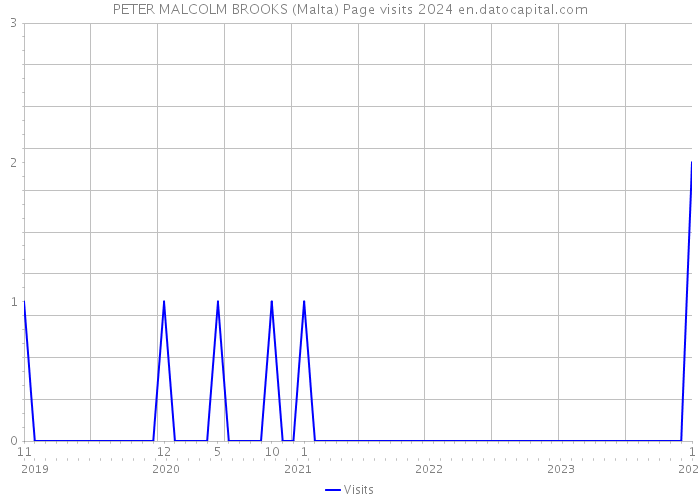 PETER MALCOLM BROOKS (Malta) Page visits 2024 