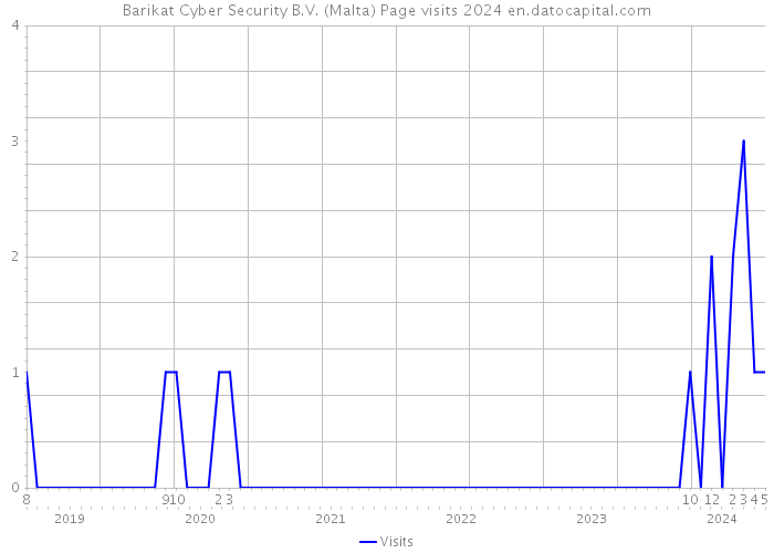 Barikat Cyber Security B.V. (Malta) Page visits 2024 