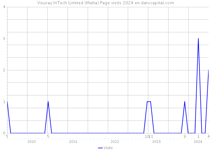 Visuray InTech Limited (Malta) Page visits 2024 