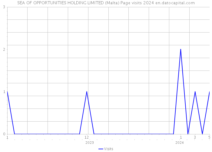 SEA OF OPPORTUNITIES HOLDING LIMITED (Malta) Page visits 2024 