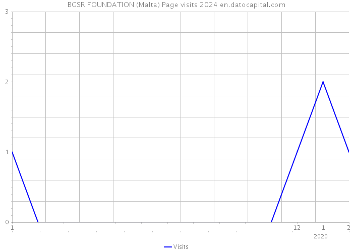 BGSR FOUNDATION (Malta) Page visits 2024 