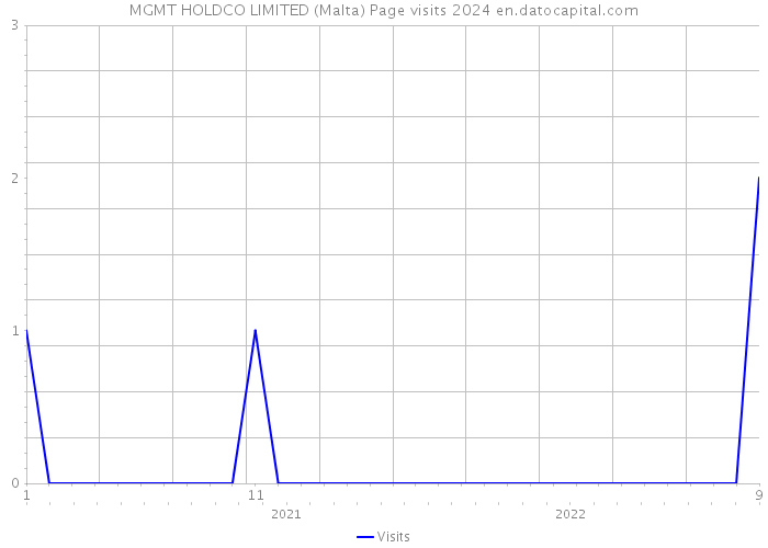 MGMT HOLDCO LIMITED (Malta) Page visits 2024 