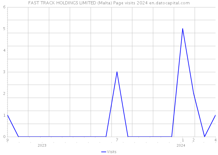 FAST TRACK HOLDINGS LIMITED (Malta) Page visits 2024 