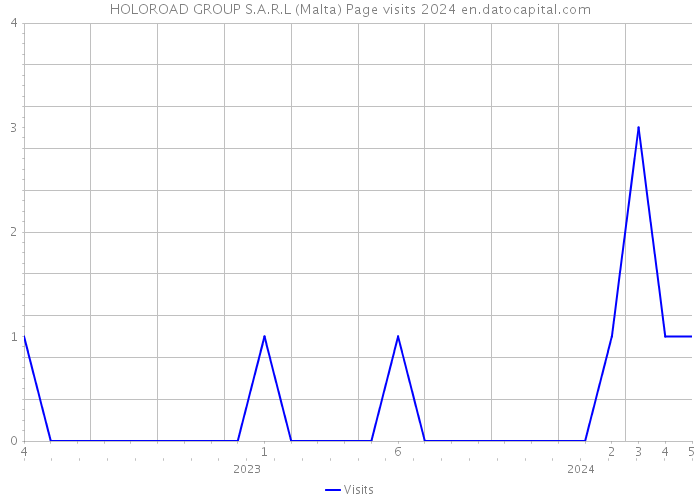 HOLOROAD GROUP S.A.R.L (Malta) Page visits 2024 