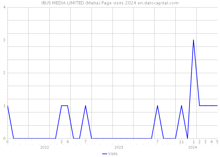 IBUS MEDIA LIMITED (Malta) Page visits 2024 