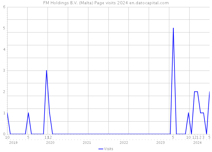 FM Holdings B.V. (Malta) Page visits 2024 