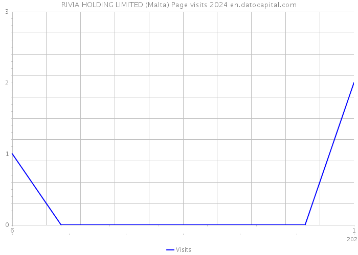 RIVIA HOLDING LIMITED (Malta) Page visits 2024 