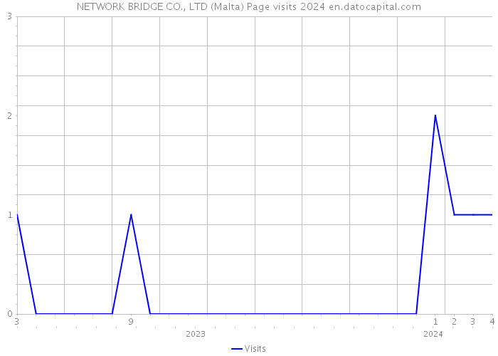 NETWORK BRIDGE CO., LTD (Malta) Page visits 2024 