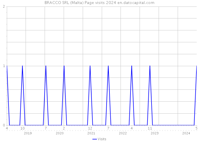 BRACCO SRL (Malta) Page visits 2024 