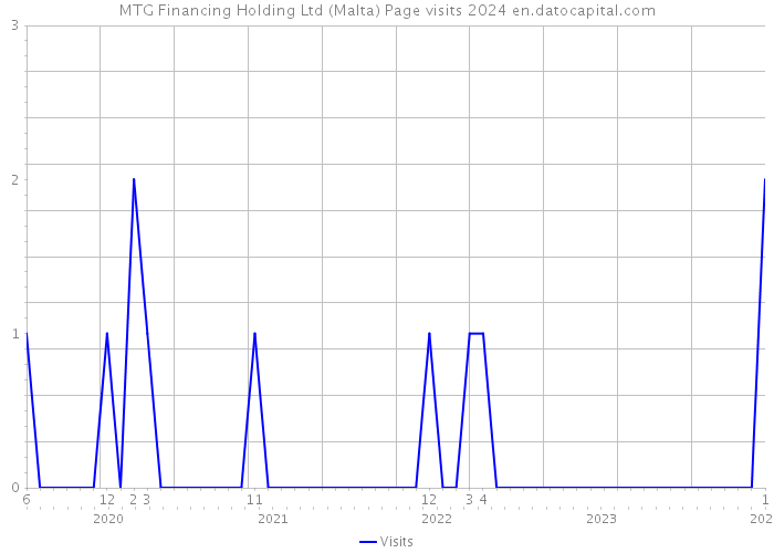 MTG Financing Holding Ltd (Malta) Page visits 2024 