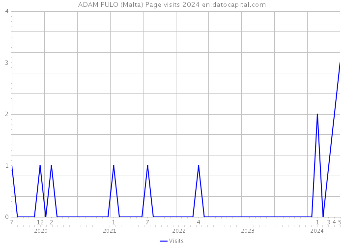 ADAM PULO (Malta) Page visits 2024 