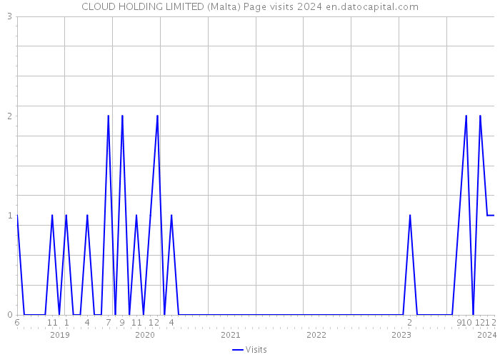 CLOUD HOLDING LIMITED (Malta) Page visits 2024 