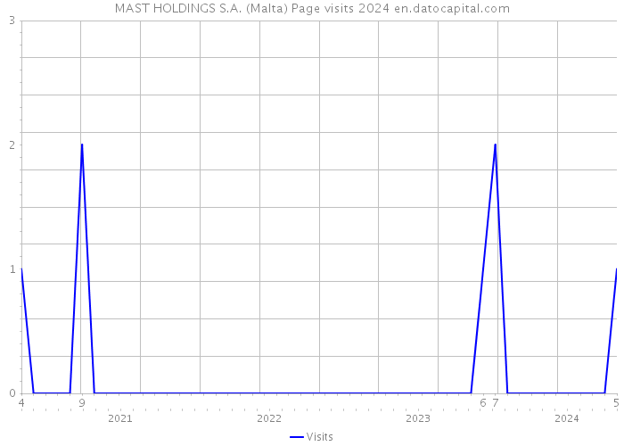 MAST HOLDINGS S.A. (Malta) Page visits 2024 