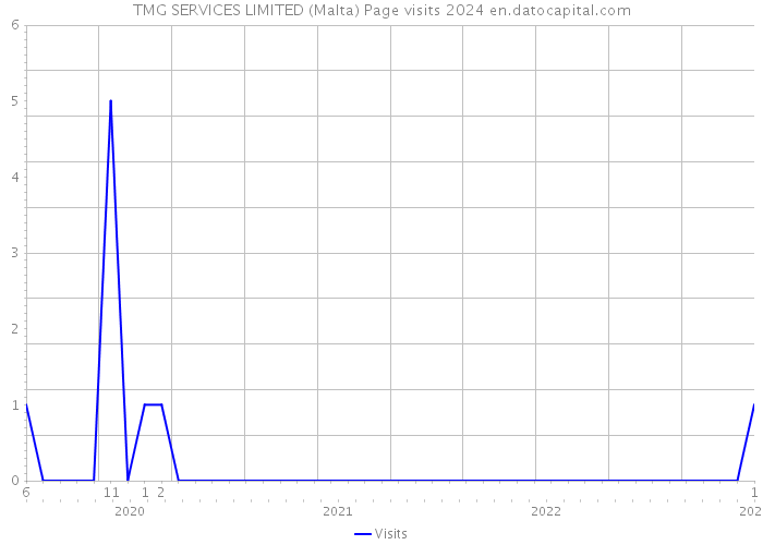 TMG SERVICES LIMITED (Malta) Page visits 2024 