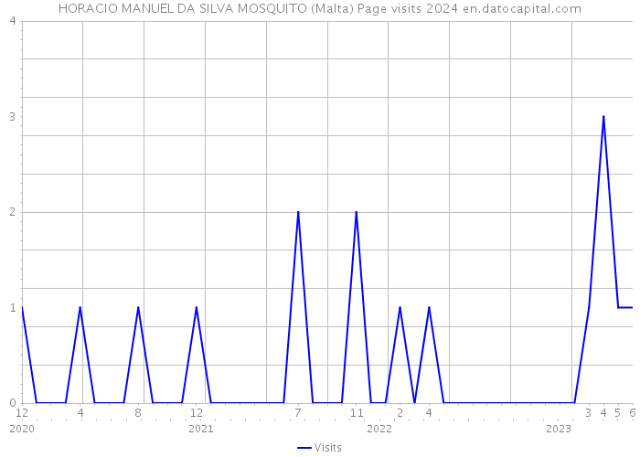 HORACIO MANUEL DA SILVA MOSQUITO (Malta) Page visits 2024 