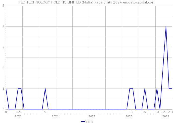 FED TECHNOLOGY HOLDING LIMITED (Malta) Page visits 2024 