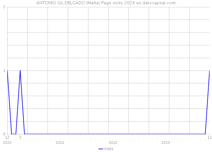 ANTONIO GIL DELGADO (Malta) Page visits 2024 
