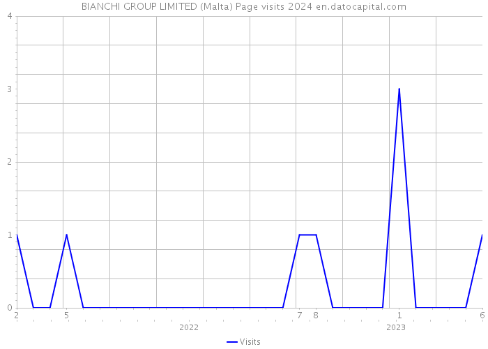 BIANCHI GROUP LIMITED (Malta) Page visits 2024 