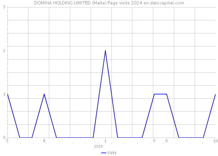DOMINA HOLDING LIMITED (Malta) Page visits 2024 