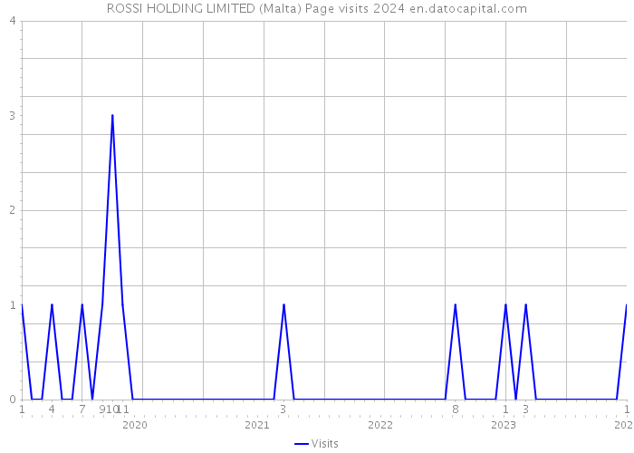 ROSSI HOLDING LIMITED (Malta) Page visits 2024 