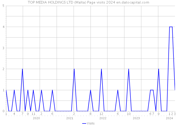 TOP MEDIA HOLDINGS LTD (Malta) Page visits 2024 