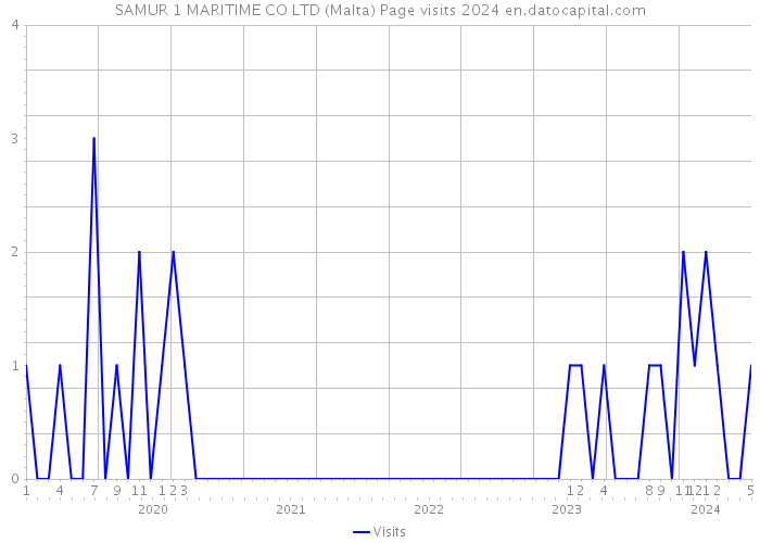 SAMUR 1 MARITIME CO LTD (Malta) Page visits 2024 
