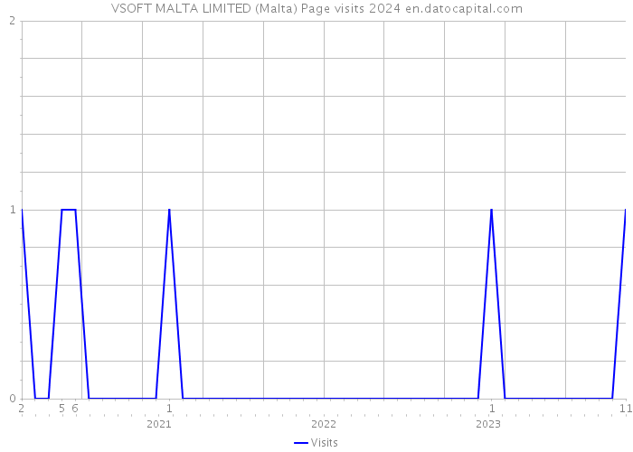 VSOFT MALTA LIMITED (Malta) Page visits 2024 