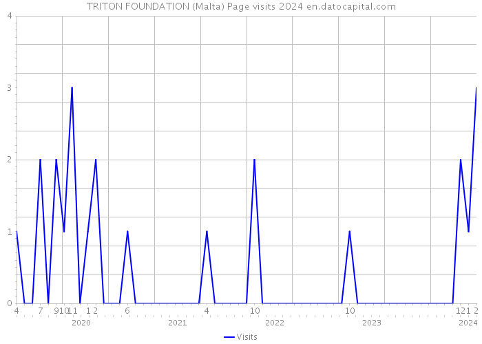 TRITON FOUNDATION (Malta) Page visits 2024 