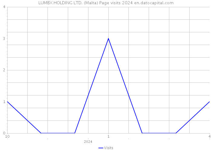 LUMBX HOLDING LTD. (Malta) Page visits 2024 