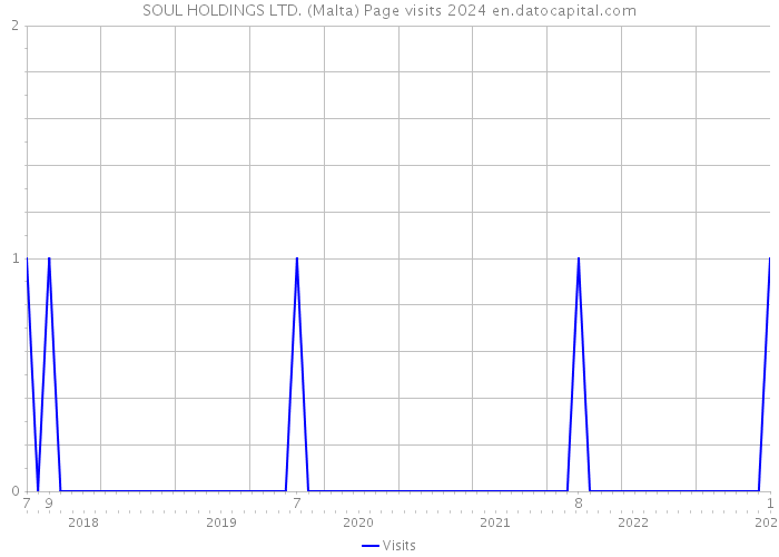 SOUL HOLDINGS LTD. (Malta) Page visits 2024 