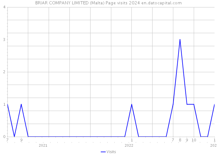 BRIAR COMPANY LIMITED (Malta) Page visits 2024 