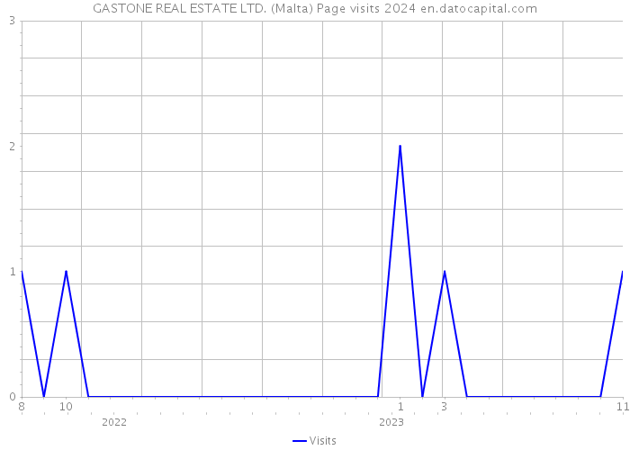 GASTONE REAL ESTATE LTD. (Malta) Page visits 2024 