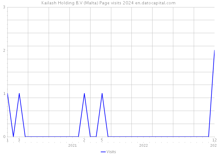 Kailash Holding B.V (Malta) Page visits 2024 