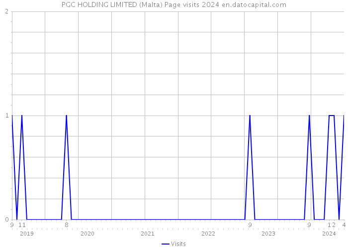 PGC HOLDING LIMITED (Malta) Page visits 2024 