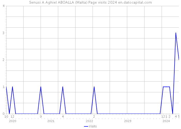 Senusi A Aghiel ABOALLA (Malta) Page visits 2024 