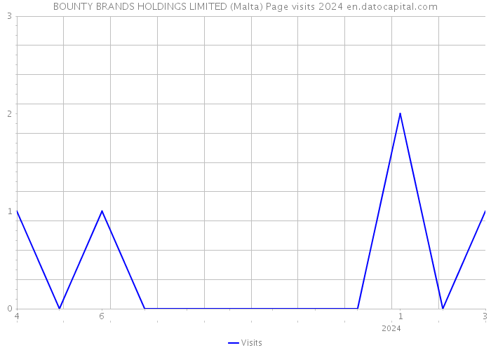 BOUNTY BRANDS HOLDINGS LIMITED (Malta) Page visits 2024 